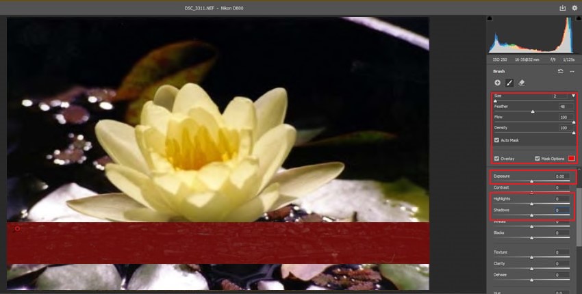adjustment brush with photoshop