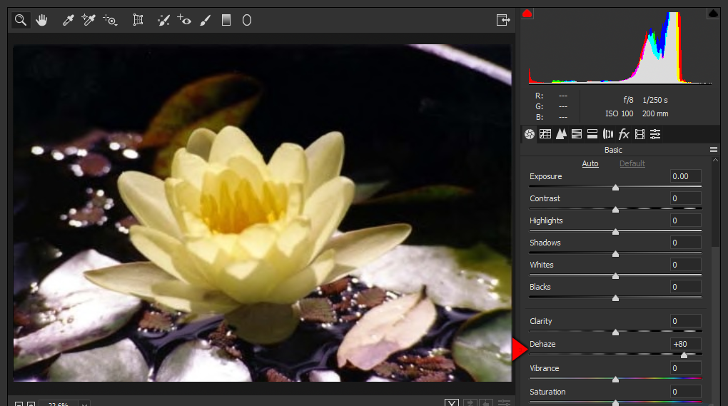 photoshop reduce sun glare