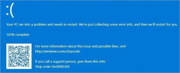0xc0000420 bsod error on windows