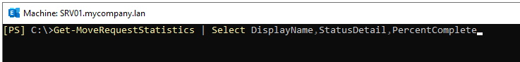Get MoveRequestStatistic command