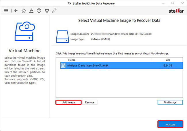 mount virtual machine