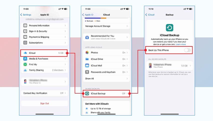 backup iphone data to icloud1 1 1