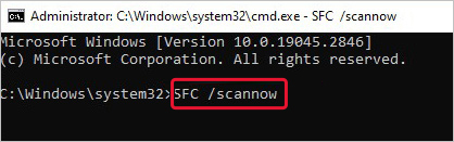 run sfc command to fix corrupted system files causing the startup repair couldn't repair your pc error message