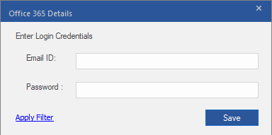 Enter Office 365 credentials and Save for migration.