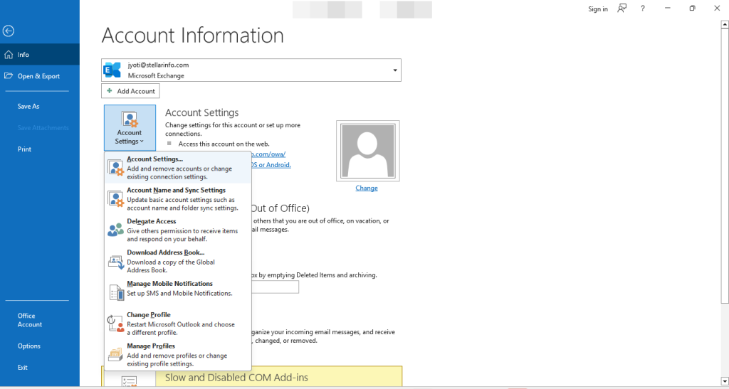 Account Settings