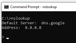 nslookup