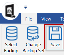 click the save icon