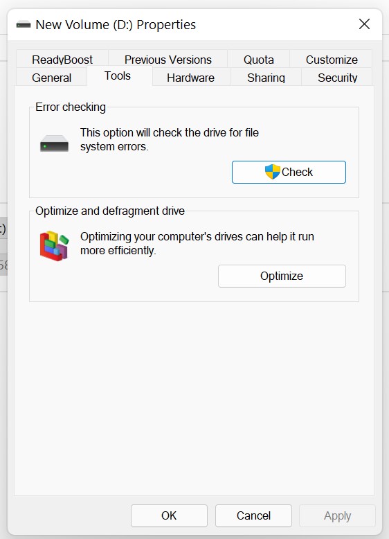 Check under the Error Checking section