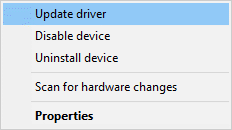 Update driver