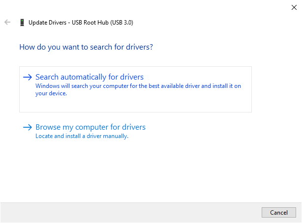 Wait until the new driver is installed