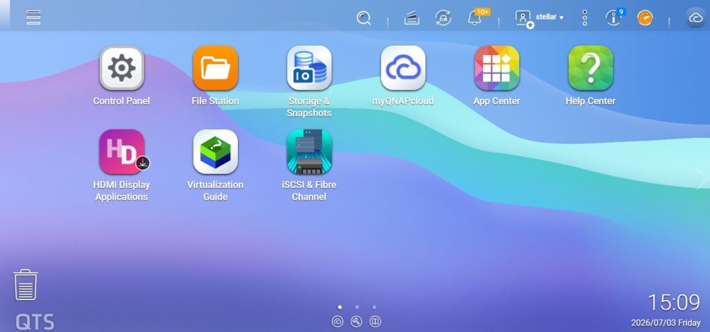 Log into your QNAP nas account and click on file station