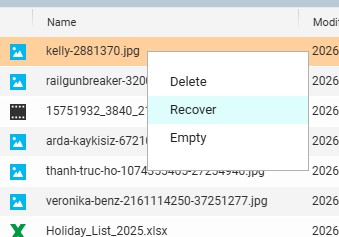 recover deleted files from qnap nas