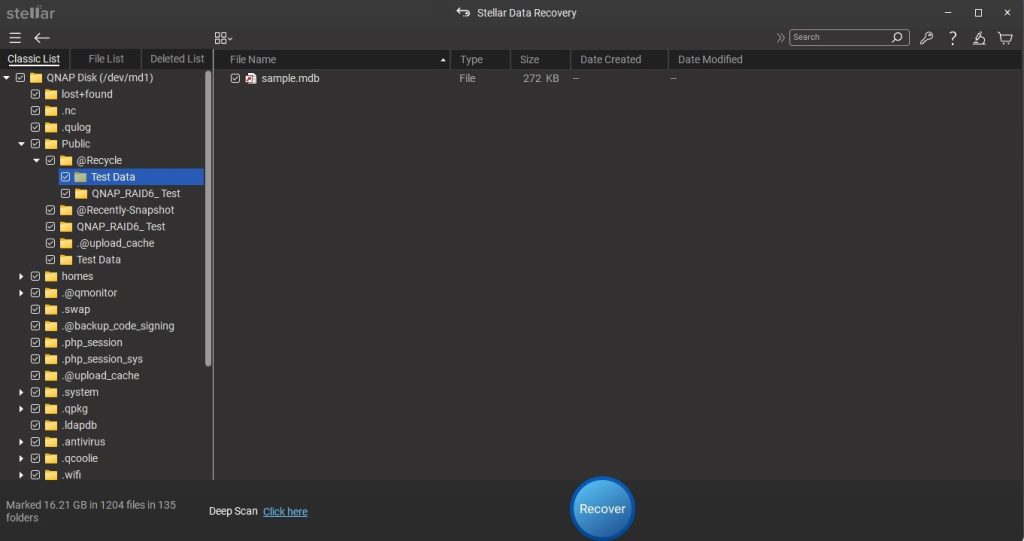 recover deleted files from qnap nas