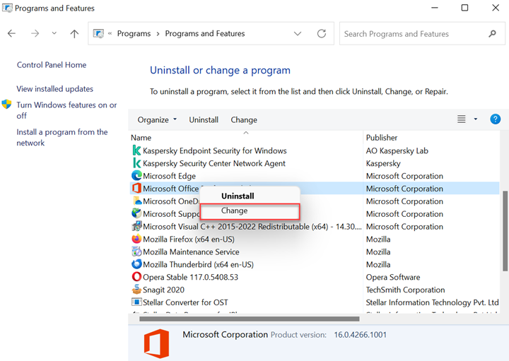 Microsoft Office program