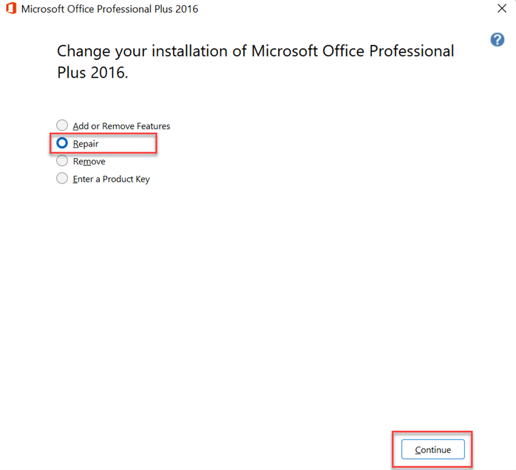 Repair option