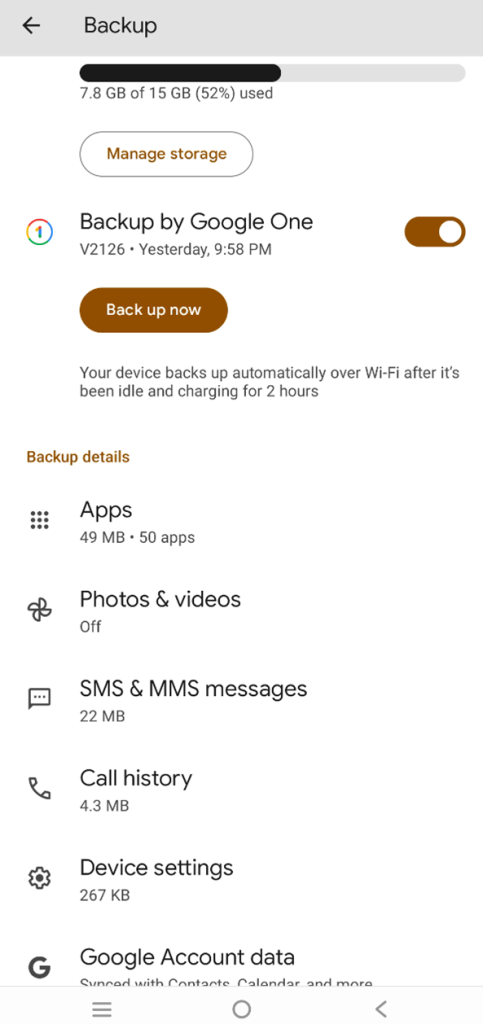 Back up Your Android Data