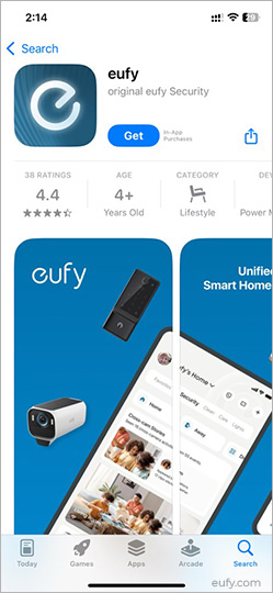 eufy security app
