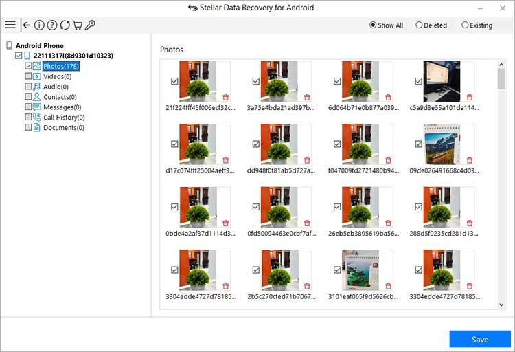 Stellar Data recovery for Android preview page 