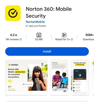 Norton 360 antivirus app
