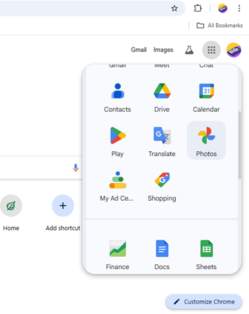login to your Google account
