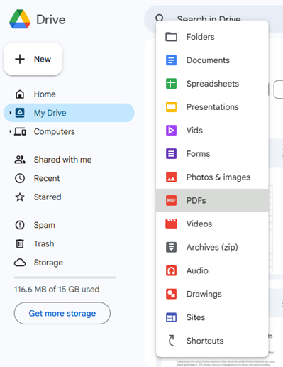see all your documents that have been backed up