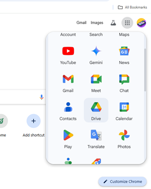 login to your Google account and go to Google Drive