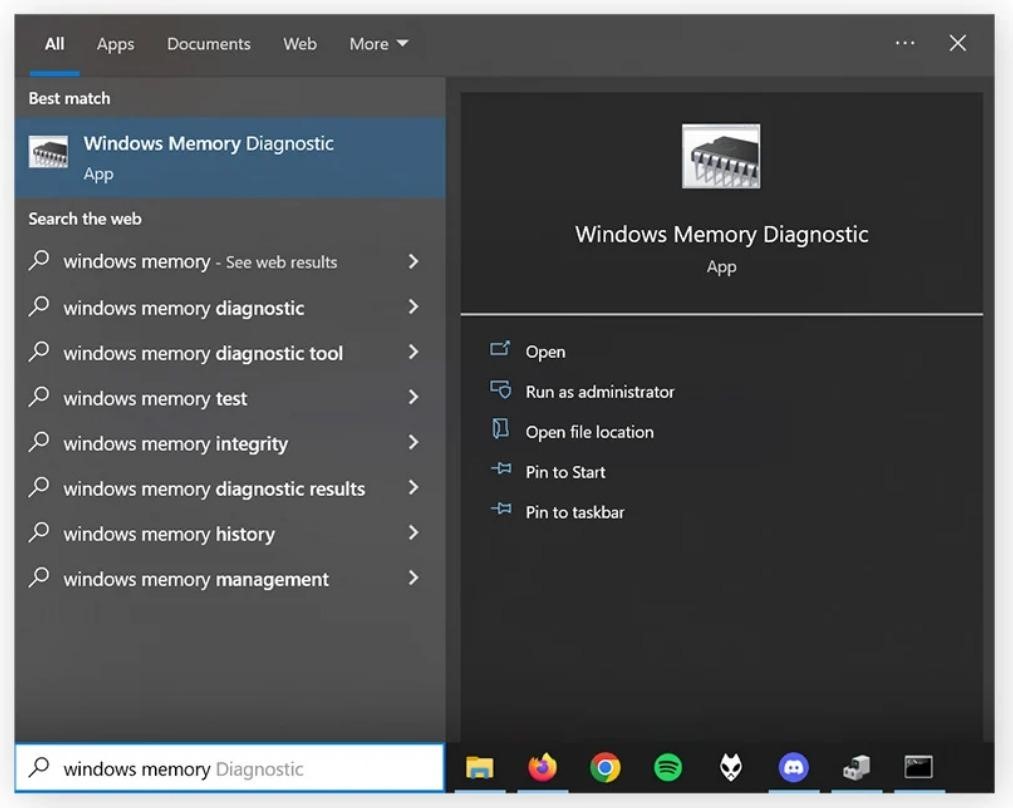 Search for Command Prompt in the Taskbar