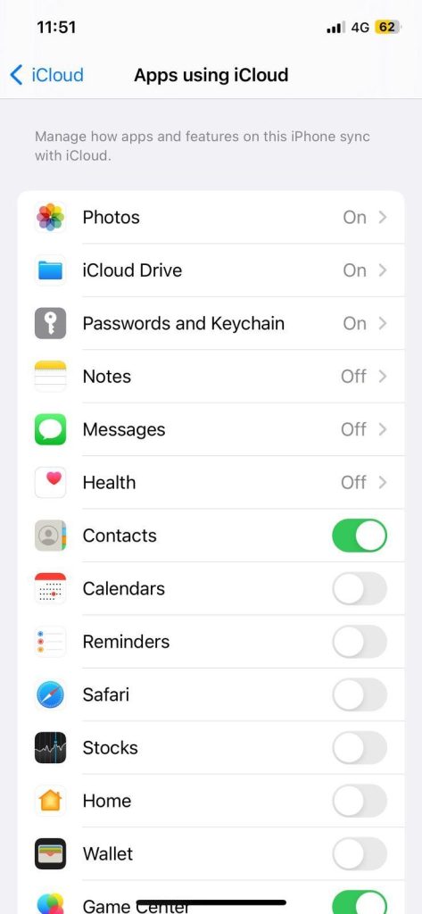 Backup from iCloud