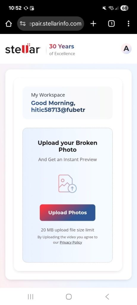 Stellar Online Photo Repair