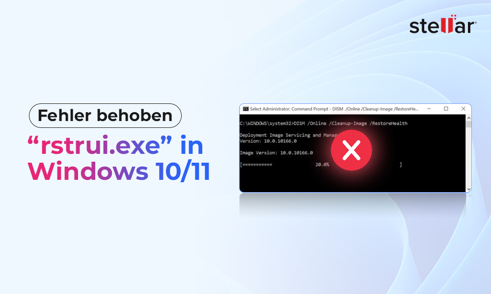 Behebung: Fehler „rstrui.exe” in Windows 10/11