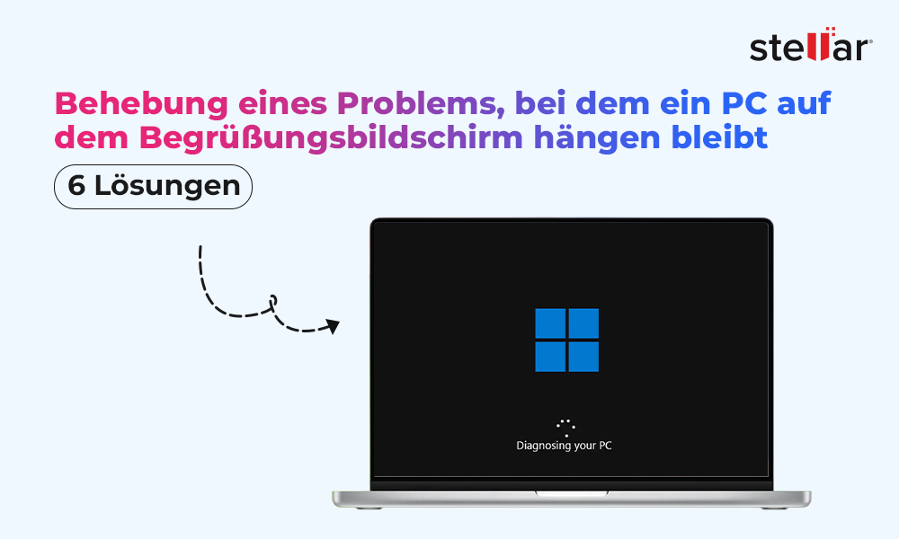 Behebung eines Problems, bei dem ein PC auf dem Begrüßungsbildschirm hängen bleibt: 6 Lösungen