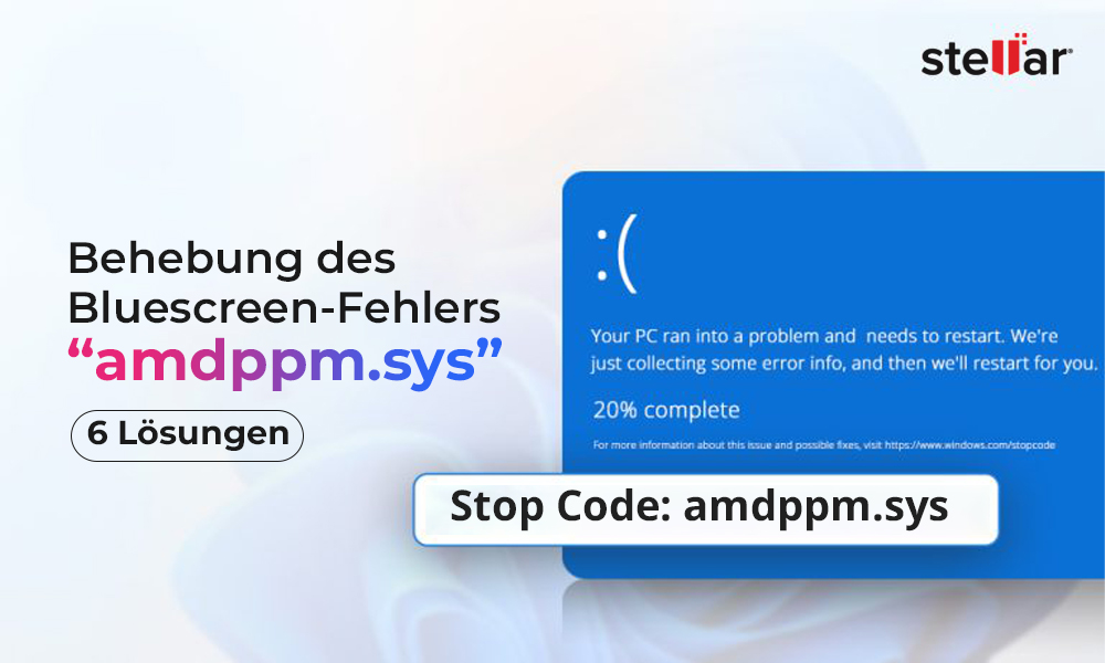 Behebung des Bluescreen-Fehlers „amdppm.sys“: 6 Lösungen
