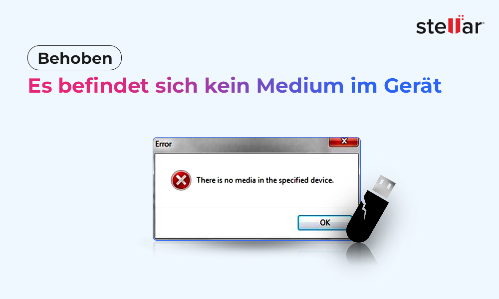 Behoben: Es befindet sich kein Medium im Gerät