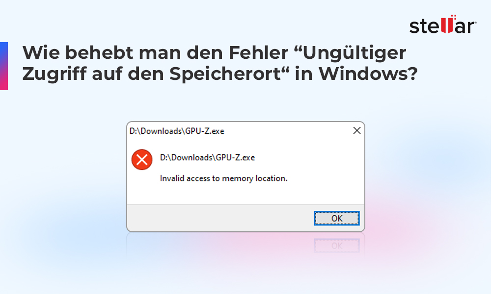 Wie behebt man den Fehler „Ungültiger Zugriff auf den Speicherort“ in Windows?