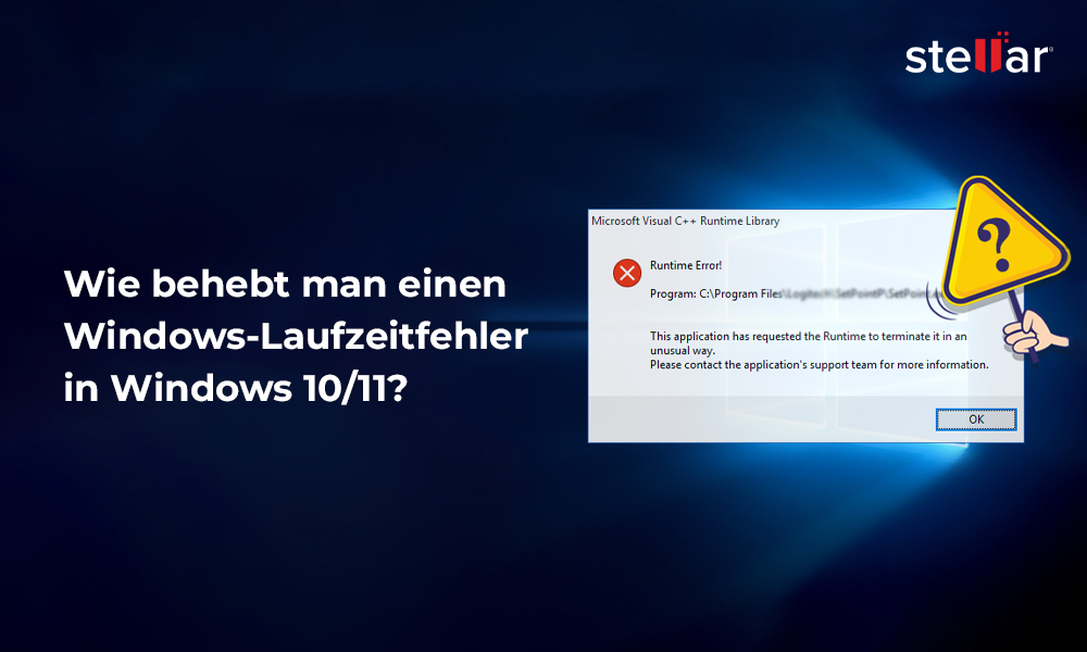 Wie behebt man einen Windows-Laufzeitfehler in Windows 10/11?