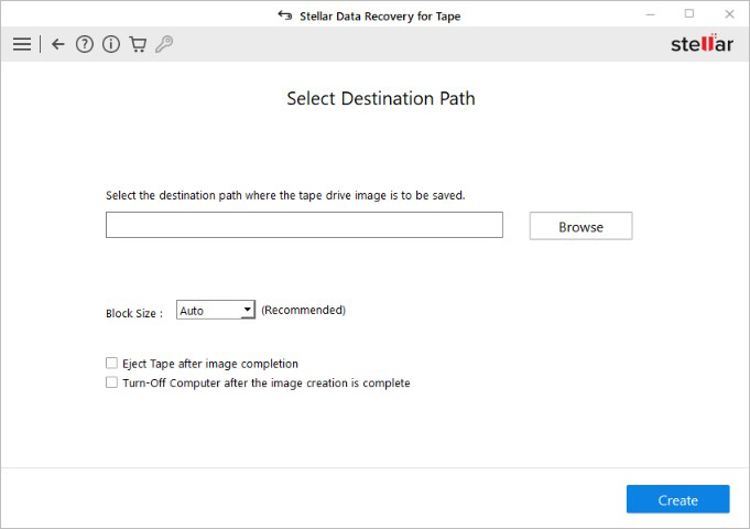 Select Destination Path