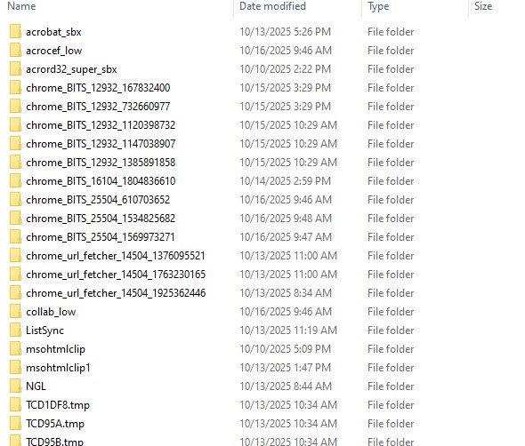 Delete all Temporary files