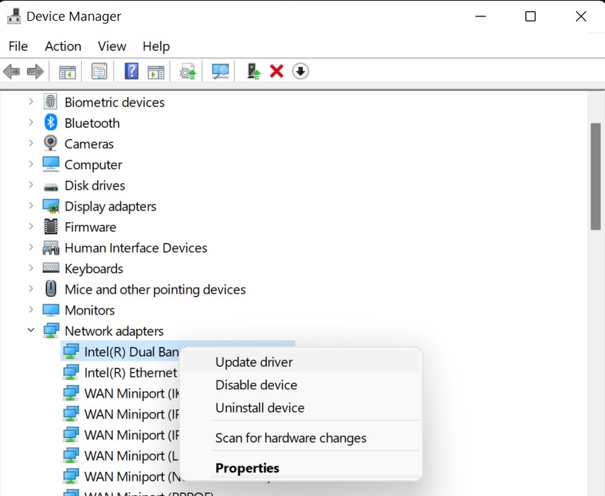Mettre &agrave; jour le pilote