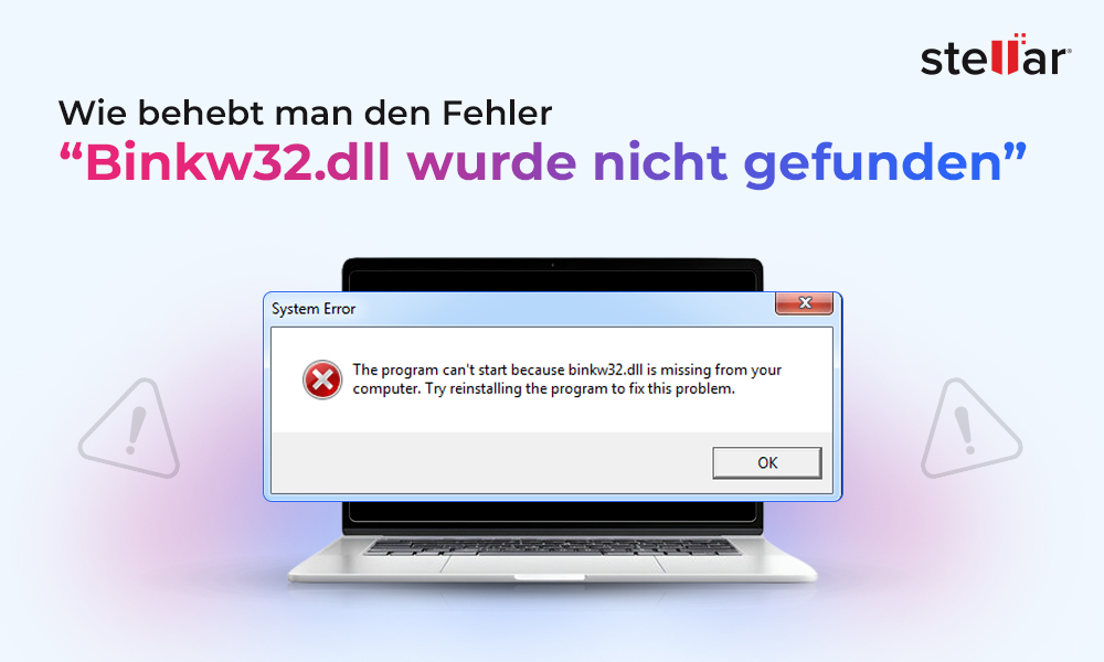 Wie behebt man den Fehler „Binkw32.dll wurde nicht gefunden”?
