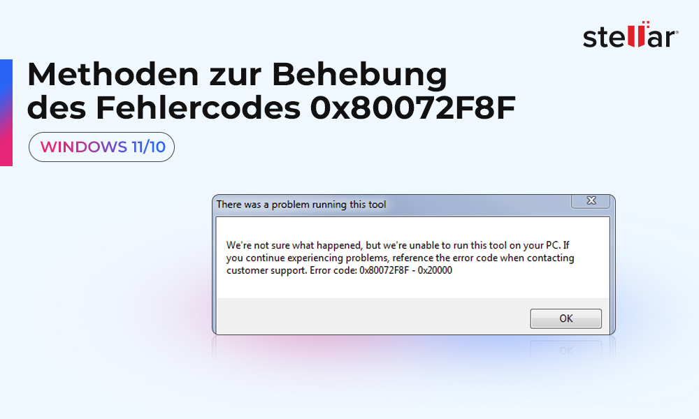 Methoden zur Behebung des Fehlercodes 0x80072F8F unter Windows 11/10