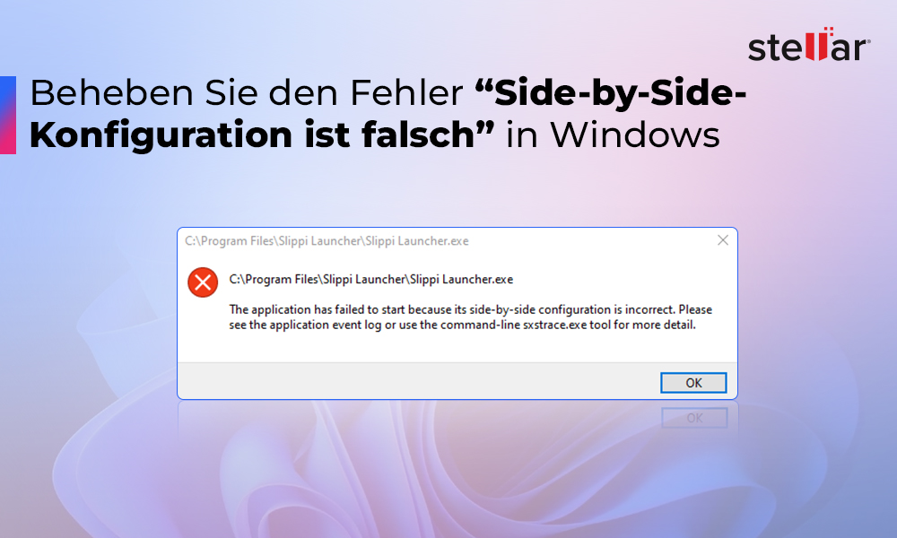 Beheben Sie den Fehler „Side-by-Side-Konfiguration ist falsch” in Windows