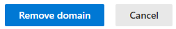 Click on the Remove Domain button