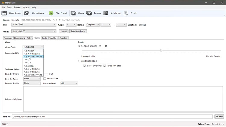 Set the output format