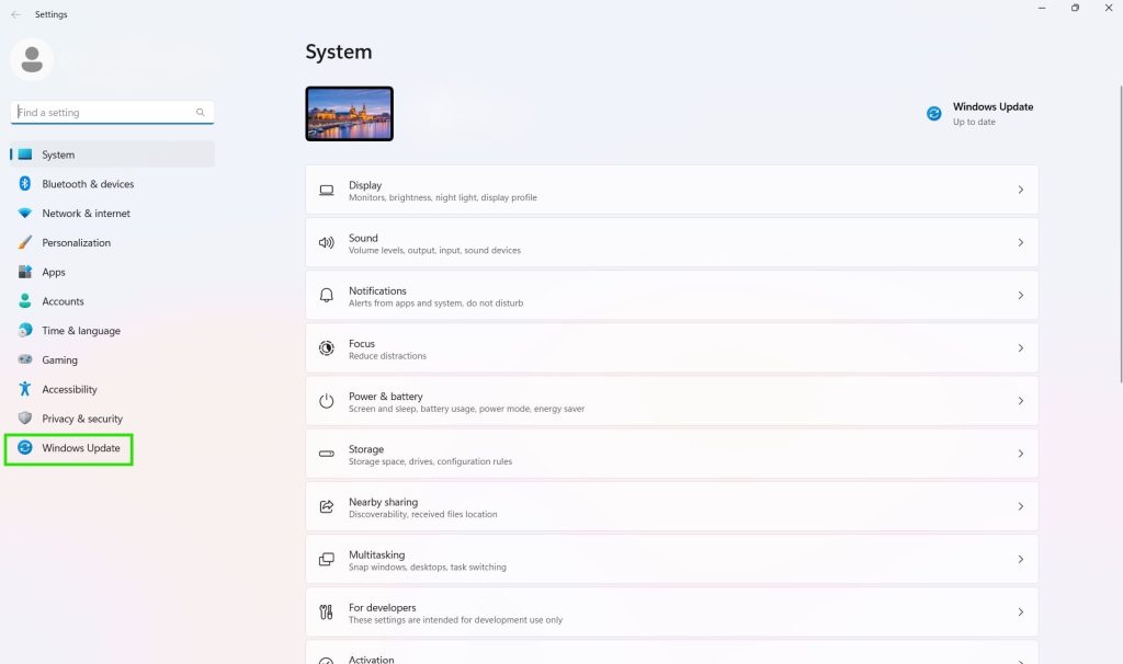 pause Windows update