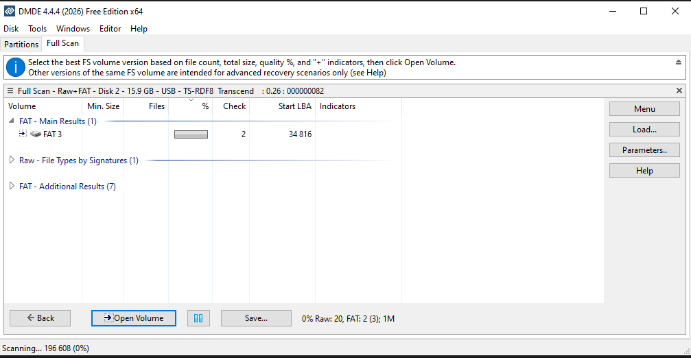 DMDE Photo Recovery interface 