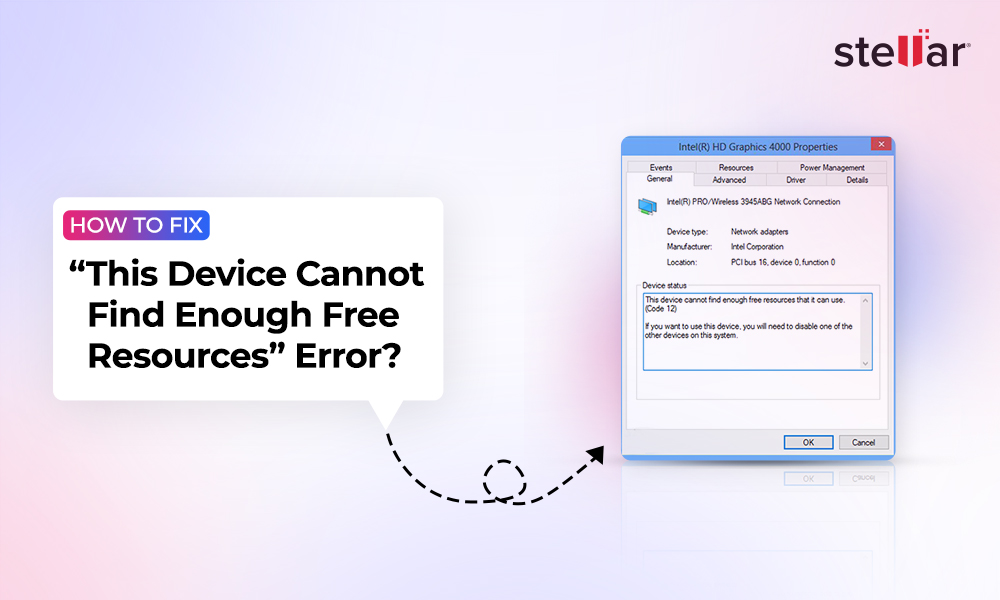 How to Fix “This Device Cannot Find Enough Free Resources” Error?