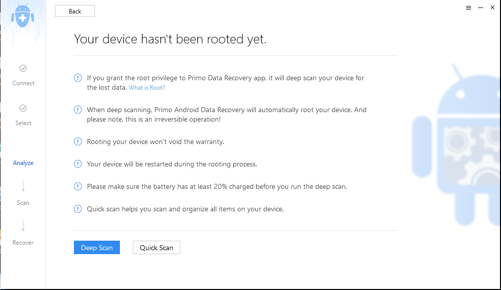 Primo Sync Android Data Recovery