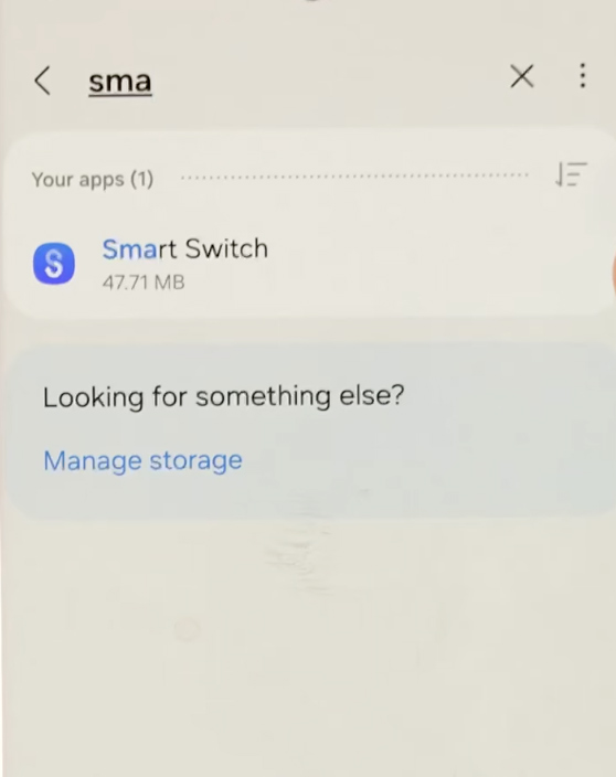 Look for Smart Switch Mobile