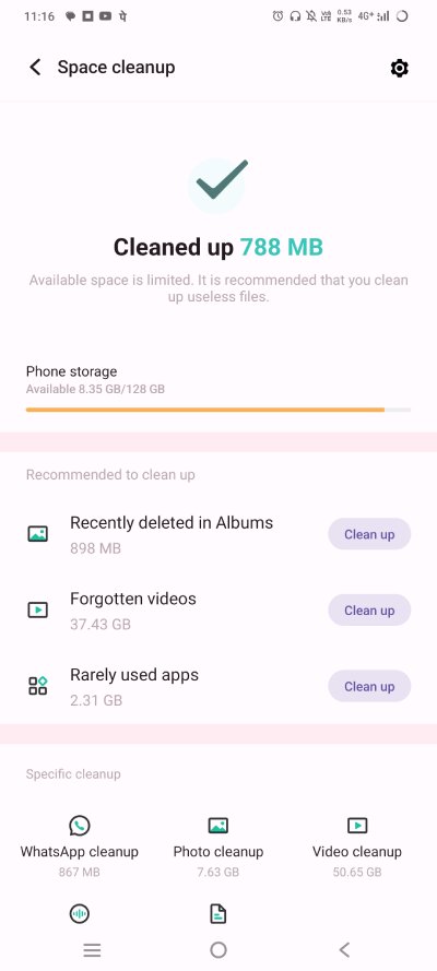 Click on Cleanup All