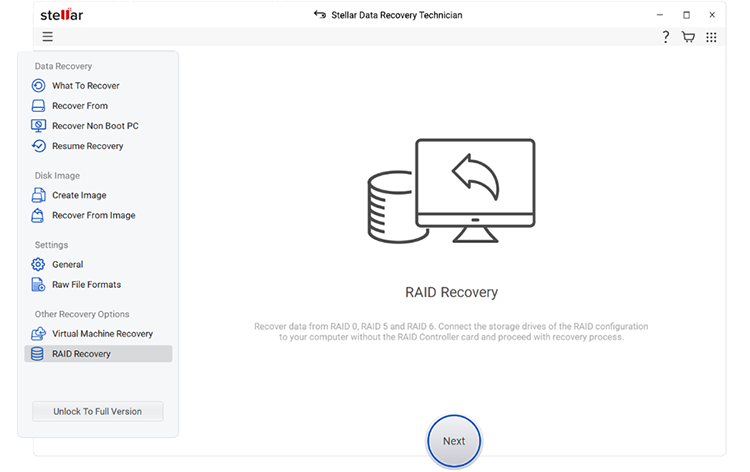 select RAID Recovery 